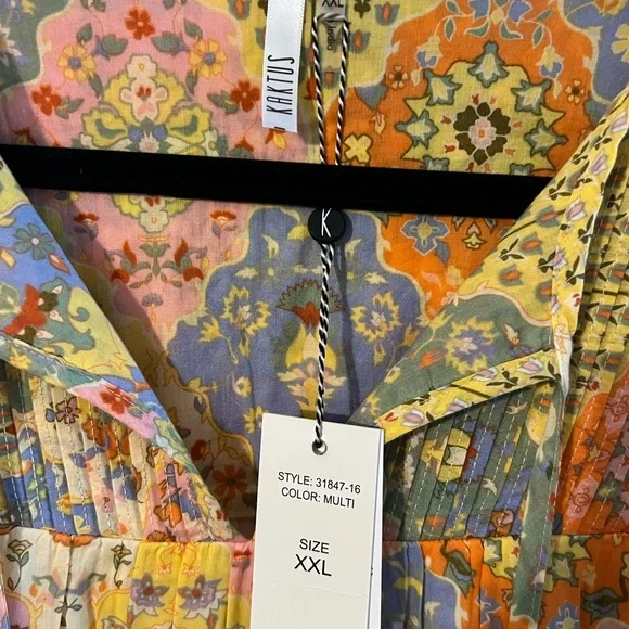 NWT Kaktus Patterned Dress - Picture 7 of 10